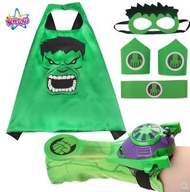 Halloween mask boys and girls anime glowing hulk toy cloak gloves