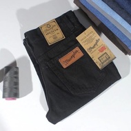 WRANGLER CELANA JEANS PANJANG  REGULER PRIA MURAH CELANA STANDAR COWOK TERLARIS WARNA ABU HITAM COKL
