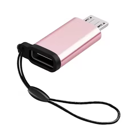 Micro USB To Type C Adapter Mini USB To USB C 480Mbps Fast Data Charging Connector USBC To Lightning