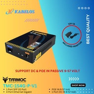 Tarmoc TMC-1S4G-P-V1 | Media Converter 1 SFP - 4 LAN G POE-in (9-57V)
