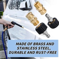 BERSY 2pcs Quick Connect Kit, M22 Swivel Stainless Steel Pressure Washer Adapter Set, Connect Rust-p