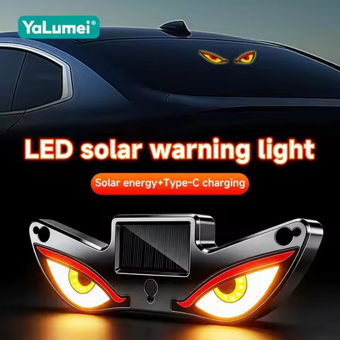 For MG ZS HS MG3 MG4 MG5 MG6 MG7 GT PHEV EV ONE RX5 EZS EHS Car Solar Devil Eye LED Warning Light Ac