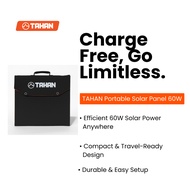TAHAN Portable Solar Panel 60W – Foldable Power Charger for Outdoor & Camping