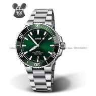 ORIS 0173377664157-0782205PEB Men's Watch Aquis Date Automatic 41.50mm SS Bracelet Green *Original