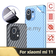Xiaomi Mi11 5G Back Film Xiaomi Mi 11 Note 10 10T Pro Lite Redmi Note 9s 9T 10 9 Pro Max 9A 9C Clear Screen Protector Carbon Fiber Sticker