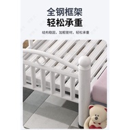 Iron Children's Bed Widened Small Bed Stitching Bed Sofa Bed Girl Princess Bed with Fence Single Bed Baby