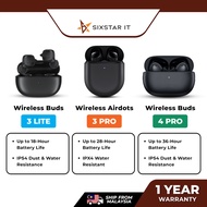 Redmi Wireless Airdots Sport Earbuds ( 3 Lite / 3 Pro / 4 Pro ) Bluetooth Earphone Water Resistant E