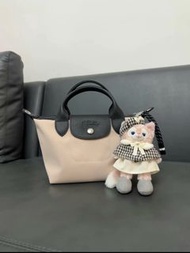 LongChamp 短柄 Mini 餃子包 單肩斜孭袋 裸色