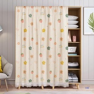 Door-Free Cabinet Shade Curtain Velcro Cloth Curtain Anti-Dust Curtain Door Curtain and Partition Curtain Self-Adhesive