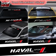 Haval Car Front Windshield Sticker Sunshade Black Decorative Pull Flower Stickers For Haval H6 Jolio