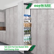 ecoWARE Tall Unit Pull Out Basket With Soft Closing Slide