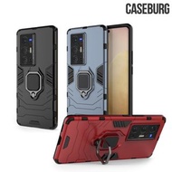 Vivo X70 Pro+ (X70 Pro Plus) CASEBURG Hybrid R 磁貼指環扣 座枱支架 四邊全包手機殼 手機套 5510A