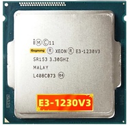 Xeon E3 V3 E3-1230 V3 1230V3 E3 3.3 GHz ใช้เครื่องประมวลผลซีพียูสี่แกนขนาด8ม. 80วัตต์ LGA 1150