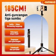 Bluetooth Selfie Stick R1S-L 3in1 Selfie Stick Tripod 185CM ABS Stainless Steel Black