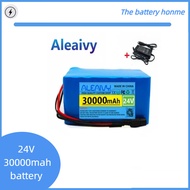 24V 30000mAh Battery ALEAIVY Portable  Pack Lithium Rechargeable Battery  Capacity