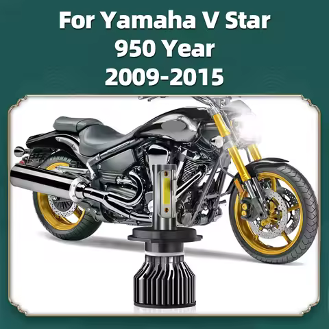 1PC LED H4 Motorcycle Bulb For Yamaha V Star 950 2009 2010 2011 2012 2013 2014 2015 Moto Headlight 1