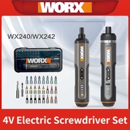 WORX 4V ชุดไขควงไฟฟ้า WX242ปรับเองอัตโนมัติไขควงไร้สายที่มีความแม่นยำสำหรับใช้ในครัวเรือน Kjmp97เครื