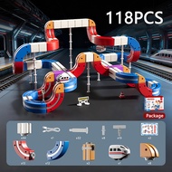 DIY To Assembly Train Express DIY Track Electric Train Diorama Magnetic Track Set - Electric Train T