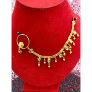 Nath barrette / nose ring / nath chain / nose decoration / indian jewelry