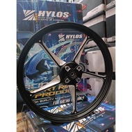 HYLOS 3D DESIGN 5 SPOKES MAGS BLACK ONLY 1.4X17F 1.6X17R FOR HONDA BEAT FI