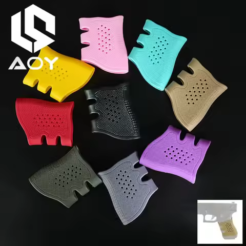 Tactical Pistol Rubber Cover Grip Protect Sleeve for AR15 HK416 G17 G18 G19 Handle Anti Slip Cover A