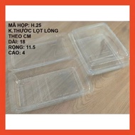 Lốc 100 cái hộp nhựa định hình H25- Hộp H25- Hộp nhựa định hình đựng 700 gr