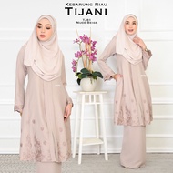 Baju Kebarung Riau Tijani 14.0 Kebaya Labuh Muslimah Moden Cutting Besar Plus Size S- 3XL Nursing Fr