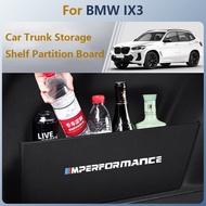 For BMW IX3 Car Trunk Storage Shelf Partition Board Organizer Tray Container Interior Decoration car