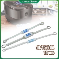 10Pcs 10A 15A 20A Thermal Fuse 250V Temperature Fuse for Rice Cooker Thermal Cutoffs Fuse