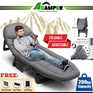 Upgraded 200cm Comfortable Foldable Lazy Chair Office Home Camping Folding Recliner Office Nap Bed Chair Kerusi Malas