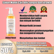 Acne Body Wash Sabun Jerawat punggung Whitening Body Wash 260ml  Aroma Alami Pembersihan mendalam Ba