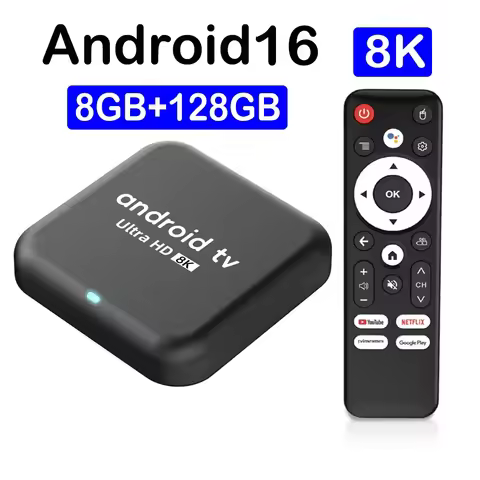 Smart TV Box Q18 Android 16 RK3518 Dual Wifi 8GB128GB Quad Core Cortex A53 Support 8K 4K BT6.0 Googl