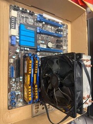 MSI Z77A-GD65 主機板 cpu intel xeon 1230v2 cooler master散熱器 及 DDR3  1600 8gb * 4 RAM 可行 SLI