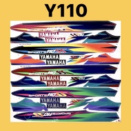 Yamaha y110 ss110 ( 4 ) Body Cover Set Stripe Sticker - Red Black Blue COVERSET Y110 YSS Y110 SS Y11