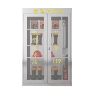 Stainless Steel Mini Fire Station Emergency Supplies Cabinet Tool Equipment Display Storage Cabinet 
