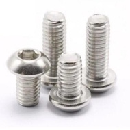 (5pcs) BUTTON BOLT L M6 x 25mm Button Bolt/ 6x25 L Key 4 STAINLESS STEEL 6MM