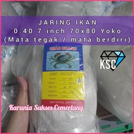 JARING IKAN 040 7 INCH 70X80 YOKO (MATA TEGAK) JARING SENAR 040 / JARING 7 INCH / JARING IKAN COD / 