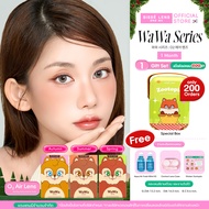 คอนแทคเลนส์เกาหลีรายเดือน SISSE LENS : O2 Air Lens รุ่น WaWa สี Summer / Spring / Autumn 1 คู่