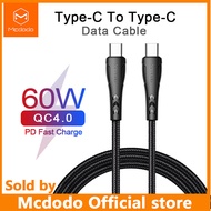 Mcdodo 60W USB Type C Cable To USB C Cable for Samsung Huawei Xiaomi pro notebook macbook 2017 Phone