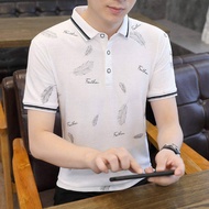 Korean Lapel Polo Men's Summer Short-sleeved T-shirt Fashion Business Polo Shirt Casual Top