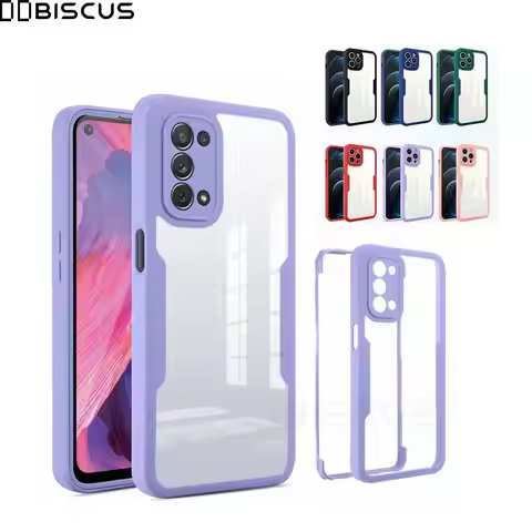 Double Protector film Case For OPPO A15 S A74 A54 A94 5G A52 A72 A53 A53S A5 A9 2020 Realme 8 Pro 8i