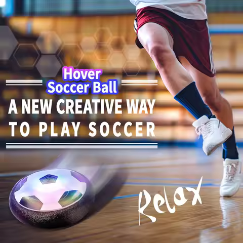 7″ Hover Soccer Ball Kids Toys, Electric Floating Football with LED Music, Soccer Ball Indoor Game f