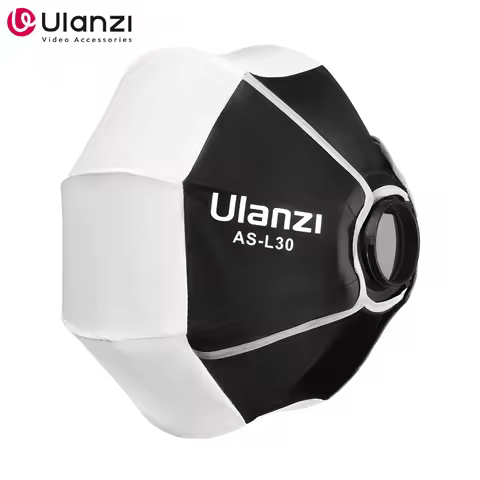 Ulanzi AS-L30 30cm Lantern Softbox with Mini Bowens Mount Quick Release Ball Diffuser Light Modifier