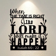 CIFbuy Minimalist Scripture Wall Plaque Isaiah 60:22 Rustproof Home Decor Gift for Christian Housewa