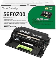 T2TONER 56F0Z00 Black Imaging Unit(1-Pack) - Compatible 56F0Z00 Imaging Unit Replacement for MS621dn
