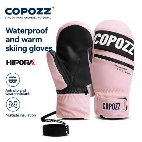 COPOZZ 3M Thinsulate Ski Gloves Women Men Windproof Breathable Waterproof