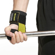 1 คู่ซัพพอร์ตข้อมือออกกำลังกาย GUARD Anti-SLIP Wraps สายรัดข้อมือแบบปรับได้สายรัดการฝึกน้ำหนัก/เล่นเวทยางยืดสำหรับออกกำลังกายสำหรับ Dumbbell Barbell Strength Training