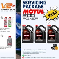 Motul 8100 Power Engine Oil Servicing Package 5W30/5W40/5W50