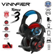Vinnfier Toros 3 Gaming Headphone Lightweight LED Light with Microphone