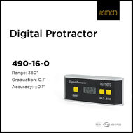 ASIMETO LEVEL TYPE DIGITAL PROTRACTORS MEASURING RANGE: 360° (0-90°-0-90°-0) 0.1°